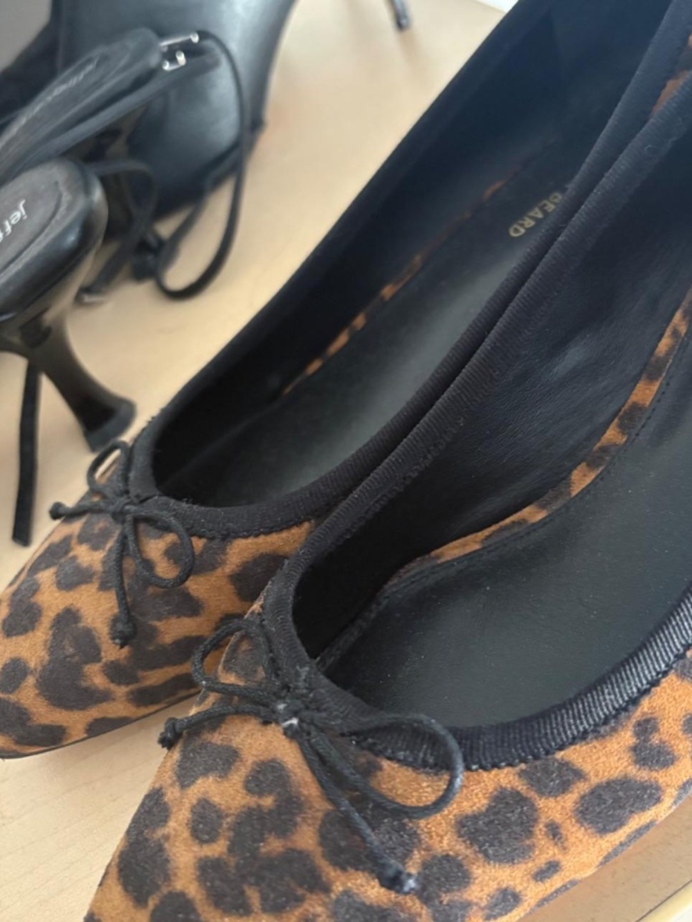 veronica beard leopard ballet flats